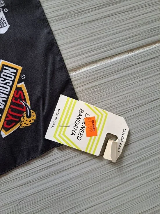 New Vintage Harley-Davidson Bandana Eagle "This We Will Defend" USA Cotton - Picture 4 of 6